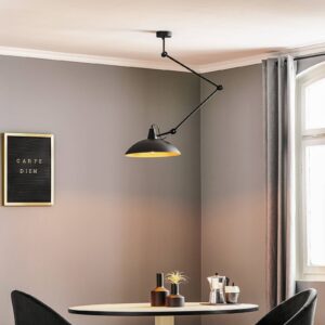 Svítidlo Euluna černá/zlatá kov