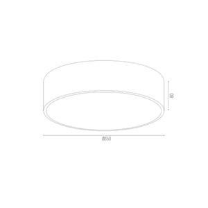 Svítidlo Euluna Bílá / opál Jiný kov