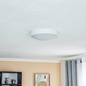 Svítidlo Euluna bílá kov/sklo