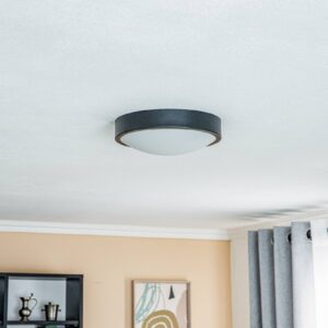 Svítidlo Euluna černá/bílá kov/sklo