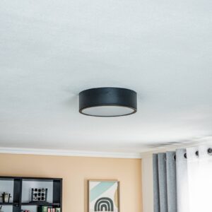 Svítidlo Euluna černá/bílá kov/sklo