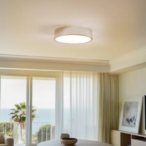 Svítidlo Euluna chrom/bílý kov/sklo