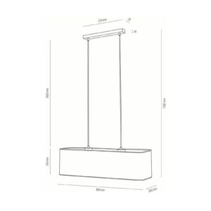 Svítidlo Euluna naolejovaný dub/přírodní dřevo/textil