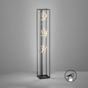 Svítidlo FISCHER & HONSEL matná černá/zlatá kov/silikon