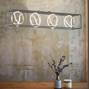 Svítidlo FISCHER & HONSEL matná černá/zlatá kov/silikon