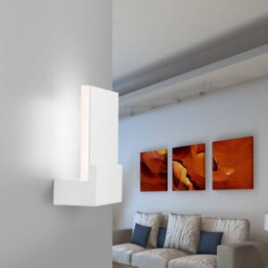 Svítidlo Lam matná bílá ocel lakovaná/PMMA metakrylát