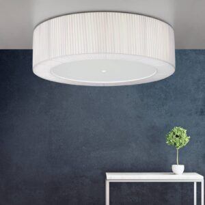 Svítidlo Lam bílá bavlna/ocel