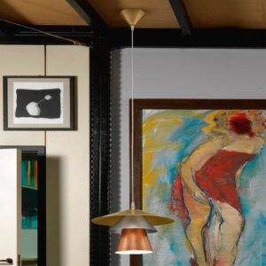 Svítidlo Lam lístkové zlato/stříbro/měď kov