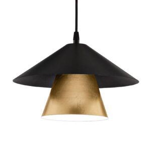 Svítidlo Lam černá/pozlátko kov