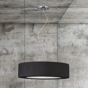 Svítidlo Lam černá/bílá bavlna/ocel