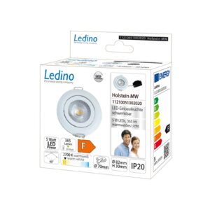 Svítidlo Ledino bílá ABS plast