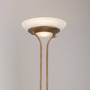 Svítidlo Leuchten Direkt matná mosaz/bílá hliník/železo/plast/sklo