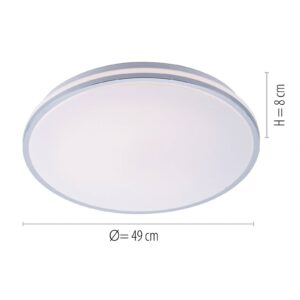 Svítidlo Leuchten Direkt chrom/bílý plast