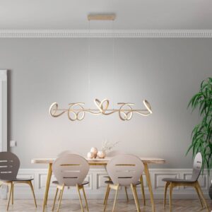 Svítidlo Leuchten Direkt matná mosaz hliník/železo/plast