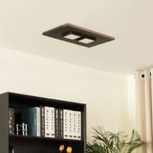 Svítidlo Lucande černý/grafit železo/hliník