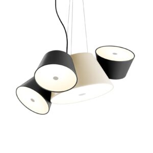 Svítidlo Marset matná bílá/matná černá hliník/methakrylát