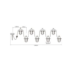 Svítidlo Nino Lightning černá kov/plast