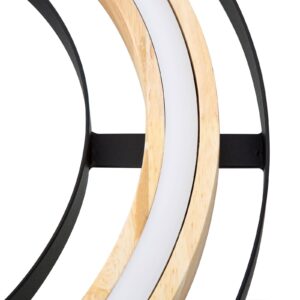 Svítidlo Nino Lightning světlé dřevo/černá bambusové dřevo/kov