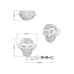 Svítidlo Nino Lightning bílá keramika