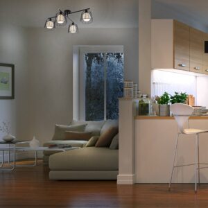 Svítidlo Nino Lightning černá/bílá kov/sklo