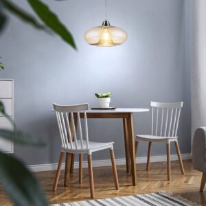 Svítidlo Nino Lightning matný nikl/jantar sklo/kov