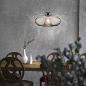 Svítidlo Nino Lightning matný nikl/kouřově šedá sklo/kov