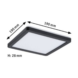 Svítidlo Paulmann černá plast