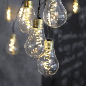 Svítidlo STAR TRADING černá/mosaz/transparentní plast/sklo