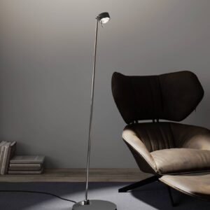 Svítidlo Top Light antracit matný/chrom hliník zinek/tkanina/sklo