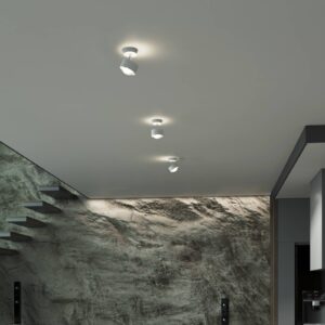 Svítidlo Top Light bílá matná/chrom hliník zinek/sklo