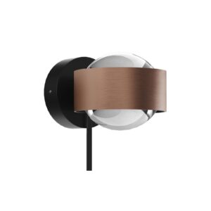 Svítidlo Top Light kartáčovaná měď/černý hliník zinek/sklo