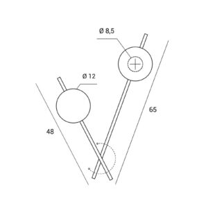 Svítidlo miloox by Sforzin černá/čirá/opálová kov/sklo
