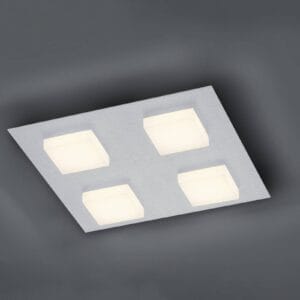 Svítidlo BANKAMP stříbrná matná/opálová hliník/akryl