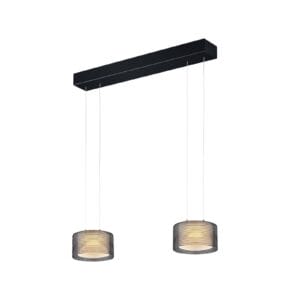 Svítidlo BANKAMP černá/kouřová Hliník/sklo