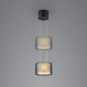 Svítidlo BANKAMP černá/kouřová Hliník/sklo