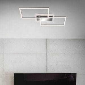 Svítidlo Briloner kartáčovaný hliník kov/plast