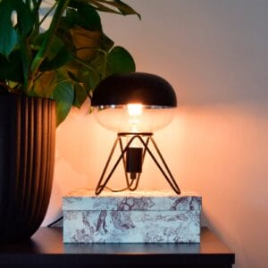 Svítidlo Calex černá/čirá sklo