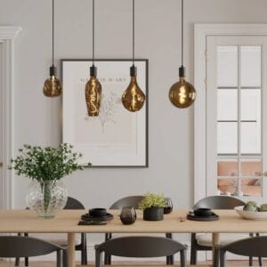 Svítidlo Calex hnědá sklo