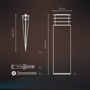 Svítidlo Calex černá plast