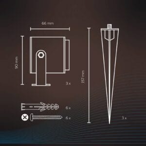 Svítidlo Calex černá plast