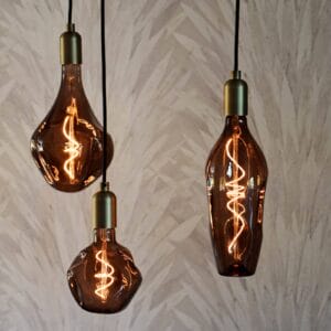 Svítidlo Calex hnědá sklo