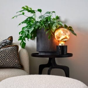 Svítidlo Calex krémová sklo