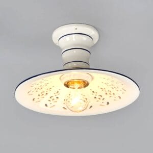 Svítidlo Ceramiche bílá/modrá keramika