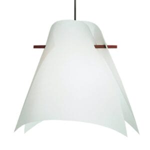 Svítidlo Domus bílý dřevo/stínidlo na lampu lunopal