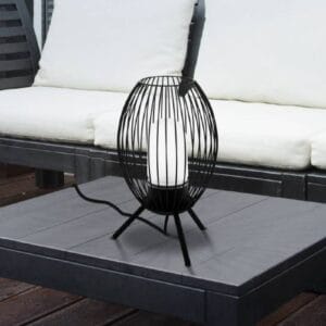 Svítidlo EGLO černá/bílá ocel pozinkovaná/leptané sklo