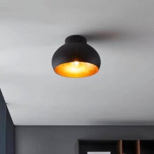 Svítidlo EGLO černá/zlatá ocel