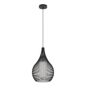 Svítidlo EGLO černá/bílá ocel/sklo