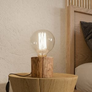 Svítidlo Envostar světlé dřevo/černá borovicové dřevo mořené/PVC