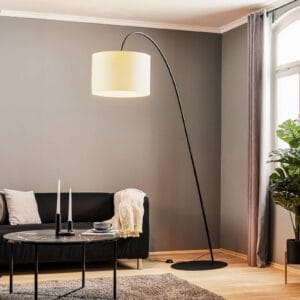 Svítidlo Euluna černá/écru ocel/plast