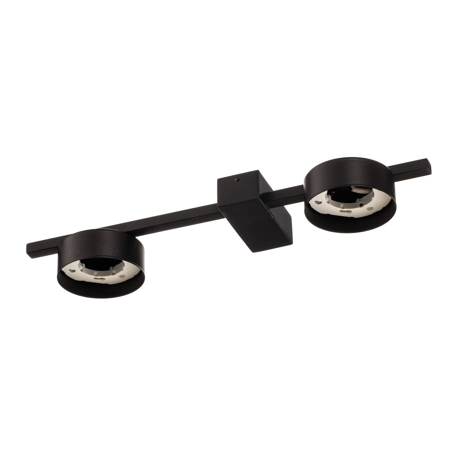 Euluna Stropní svítidlo Pills II, černé, dvě světla, Obývací pokoj / jídelna, Hliník, ocel, GX53, 8W, P: 39 cm, L: 12 cm, K: 5.5cm - Image 3